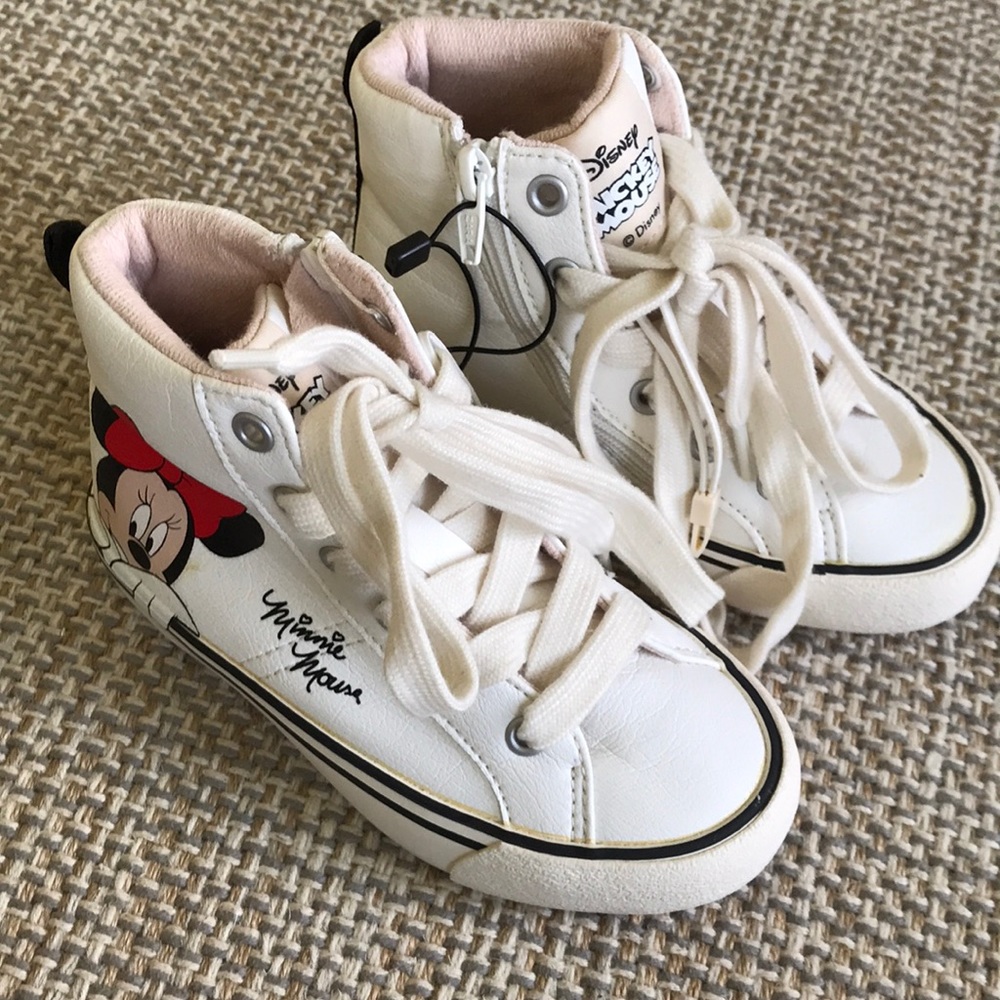 Zara Mickey & Minnie High Tops (size 10.5)